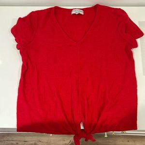 maxwell texture & thread red shirt